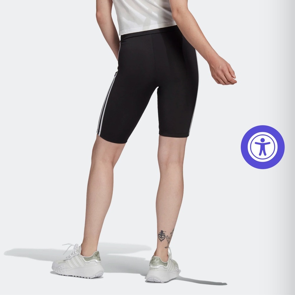 Adidas Black tight shortd - Picture 2 of 4